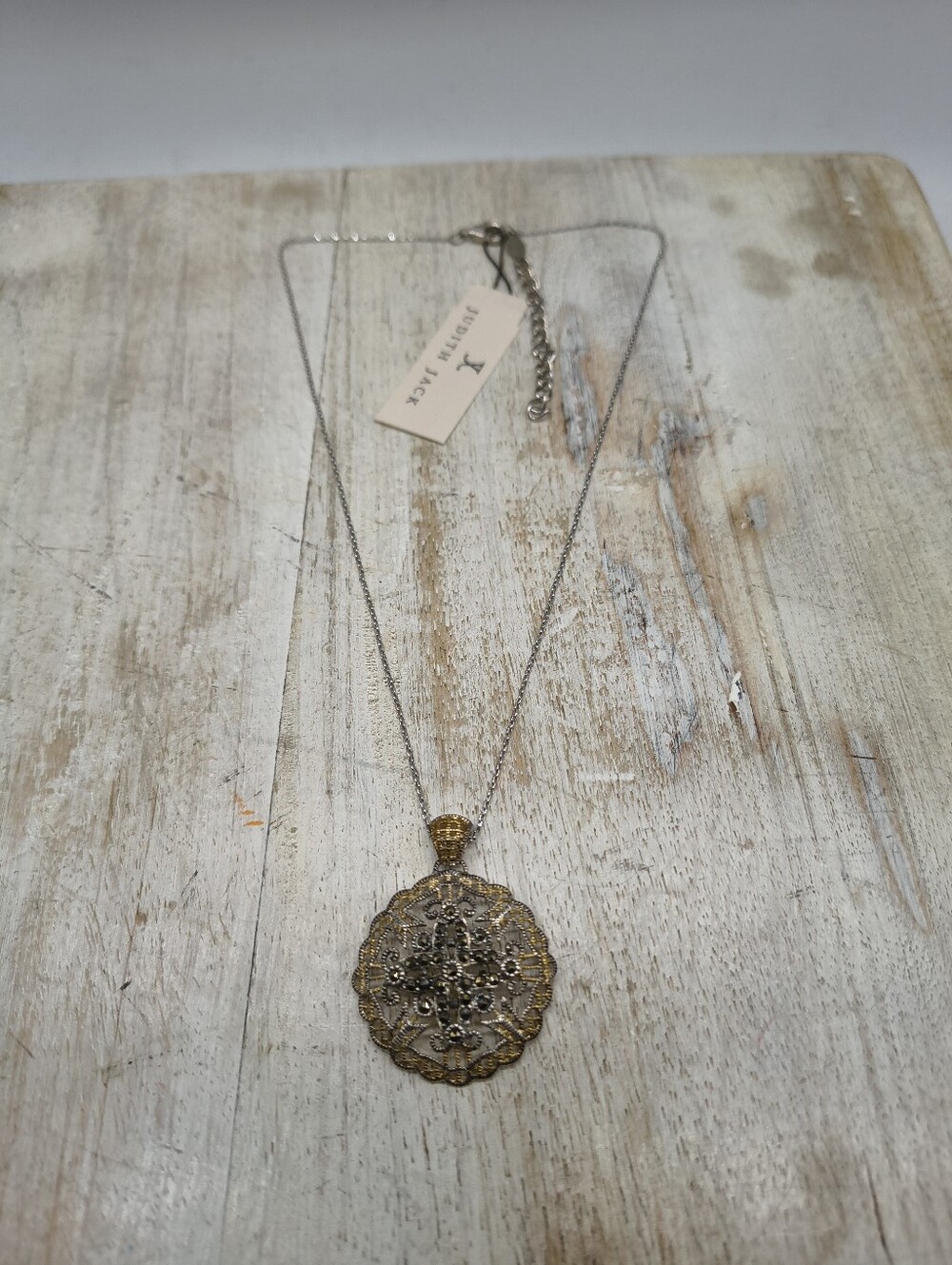 Judith Jack Two-tone Sterling Silver Necklace